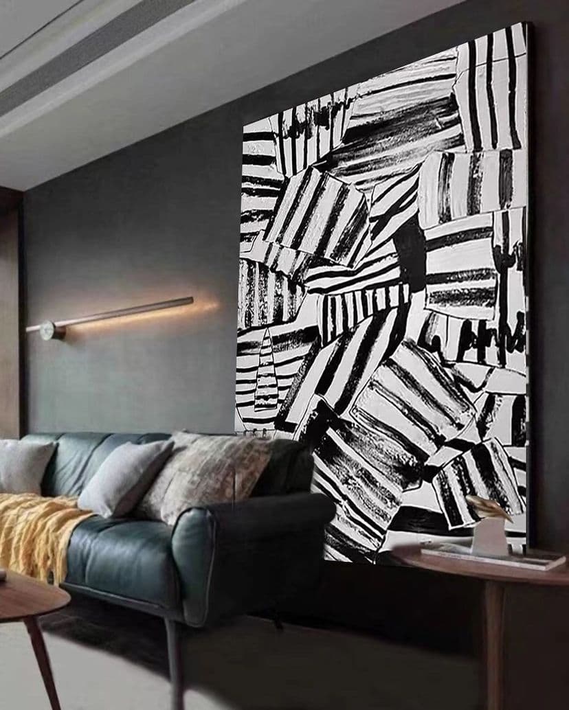 Two finished artworks displayed together in a studio setting